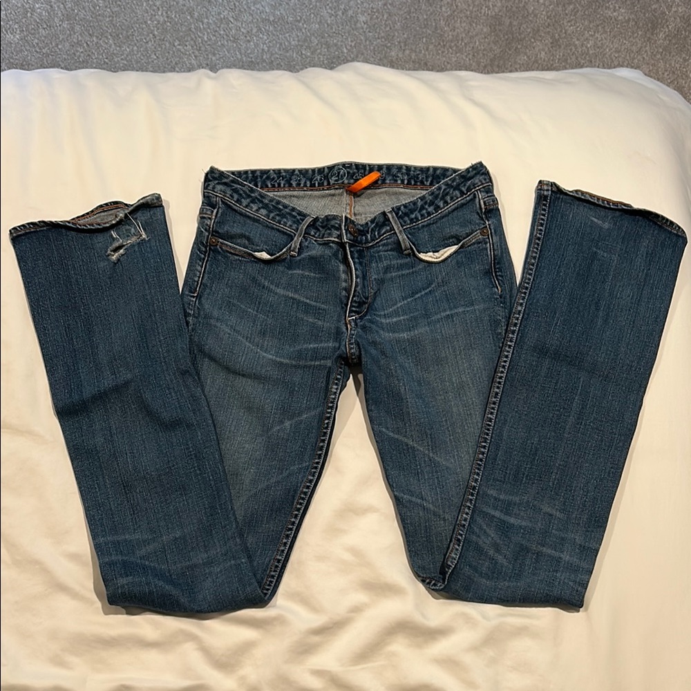 Earnest Sewn vintage like low waisted boot cut jeans HEFNER .02 great condition